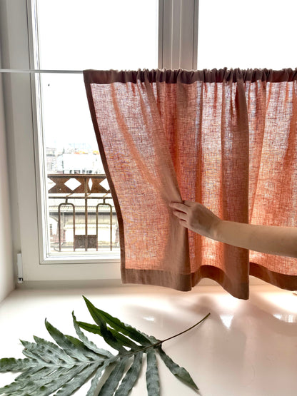 linen cafe curtain