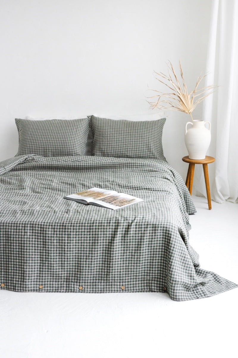 gingham bedding set