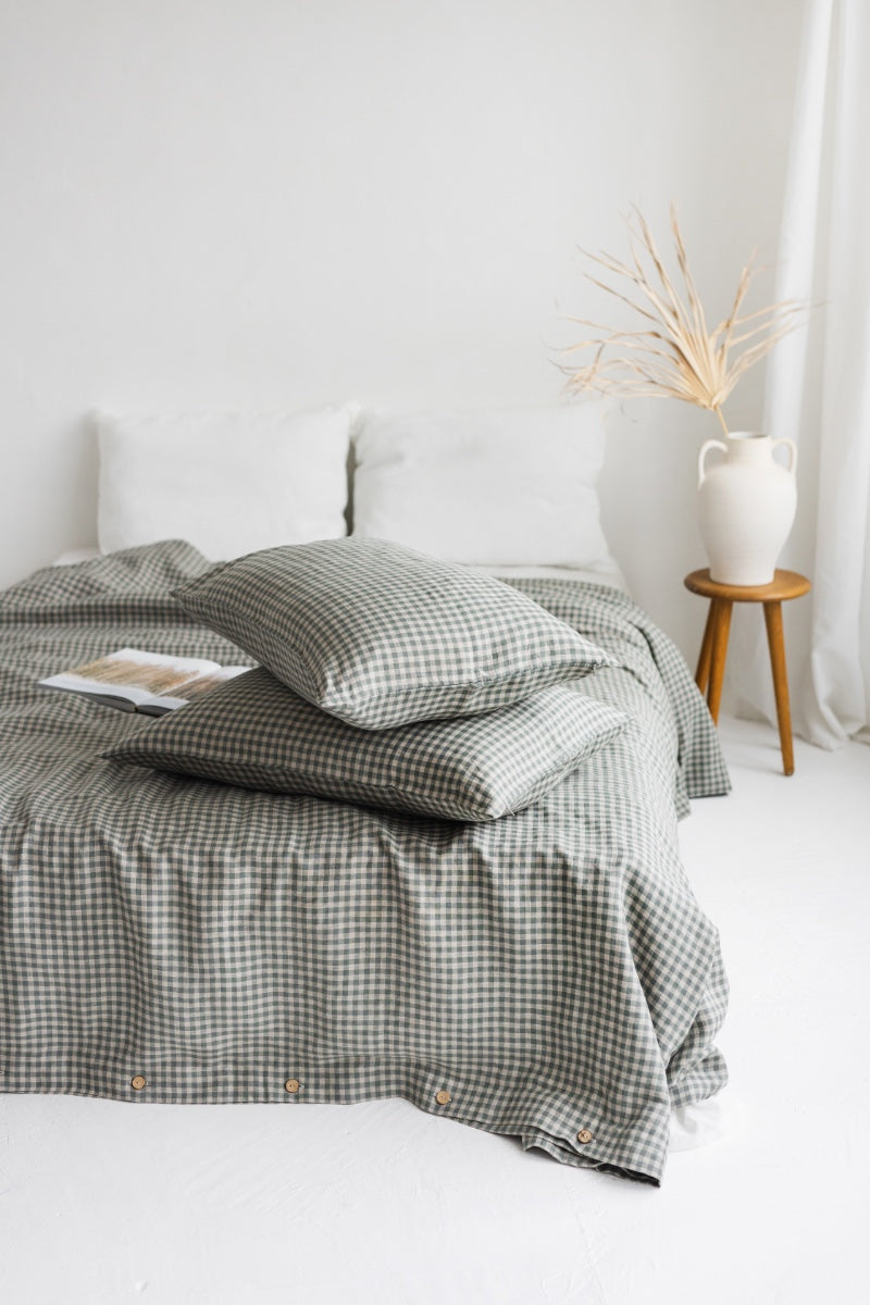 gingham bedding set