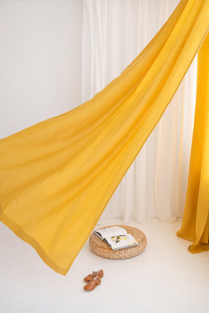 linen curtain with grommets