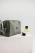 linen makeup bag