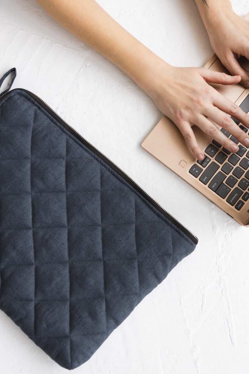 linen computer case