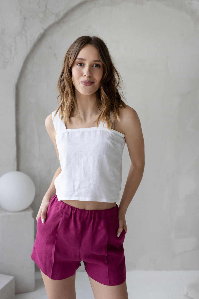 linen shorts