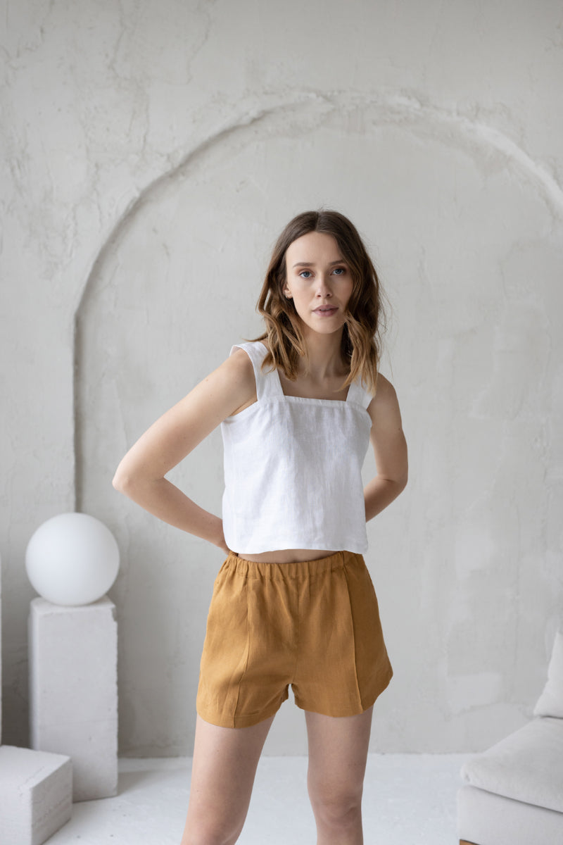 linen shorts