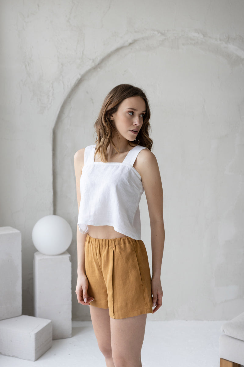 linen shorts