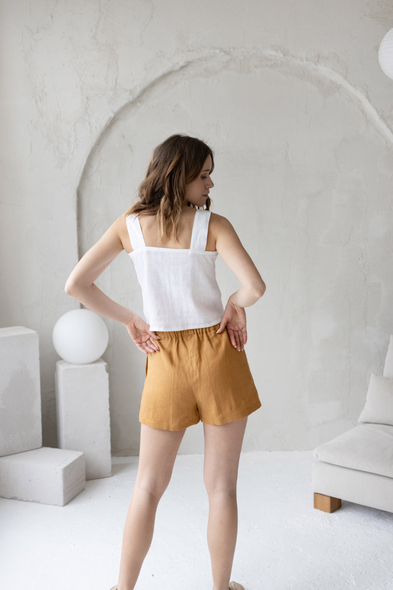 linen shorts