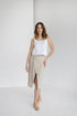linen wrap skirt