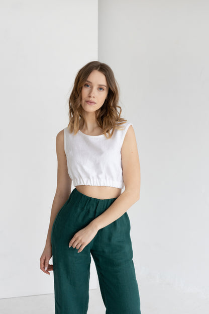 wide leg linen pants