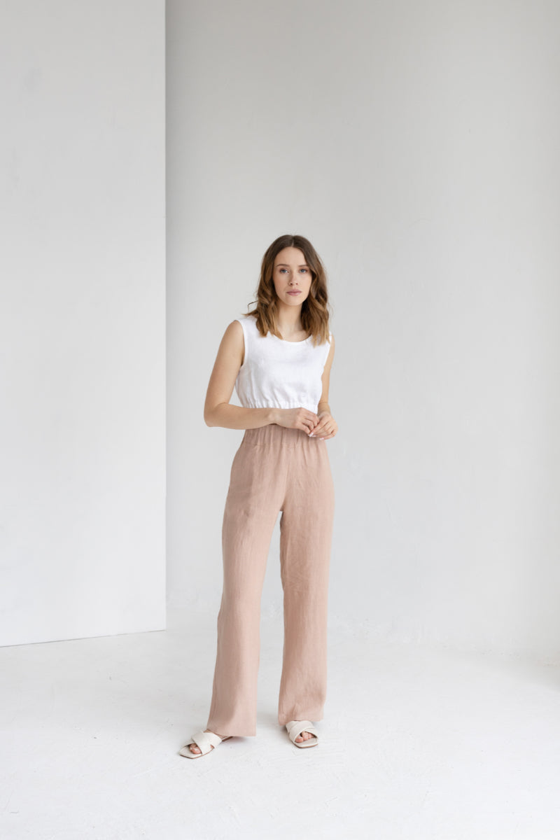 linen crop top