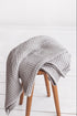 gray linen waffle towel