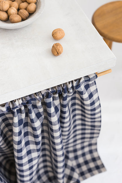 linen sink skirt