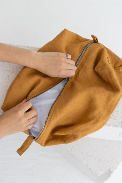 linen shoe bag