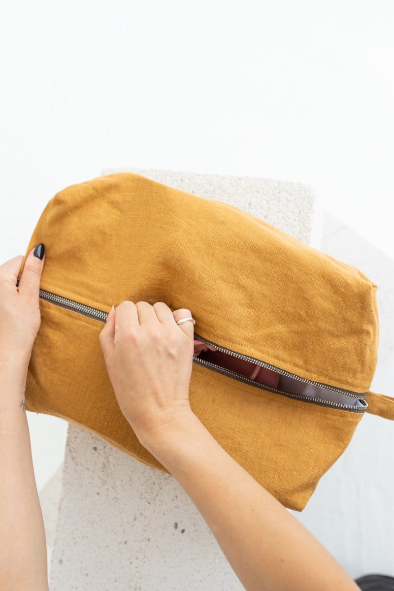 linen shoe bag