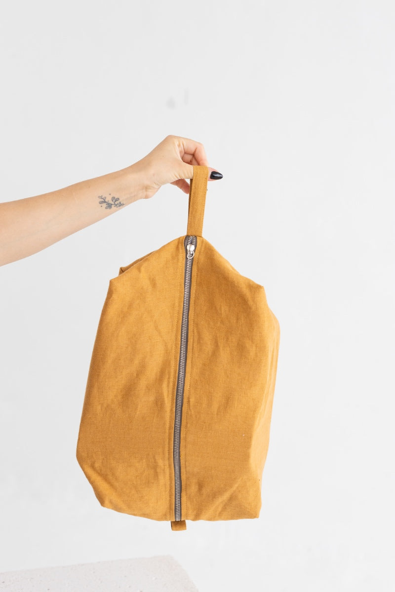 linen shoe bag