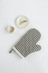 linen oven mitt and linen pot holder