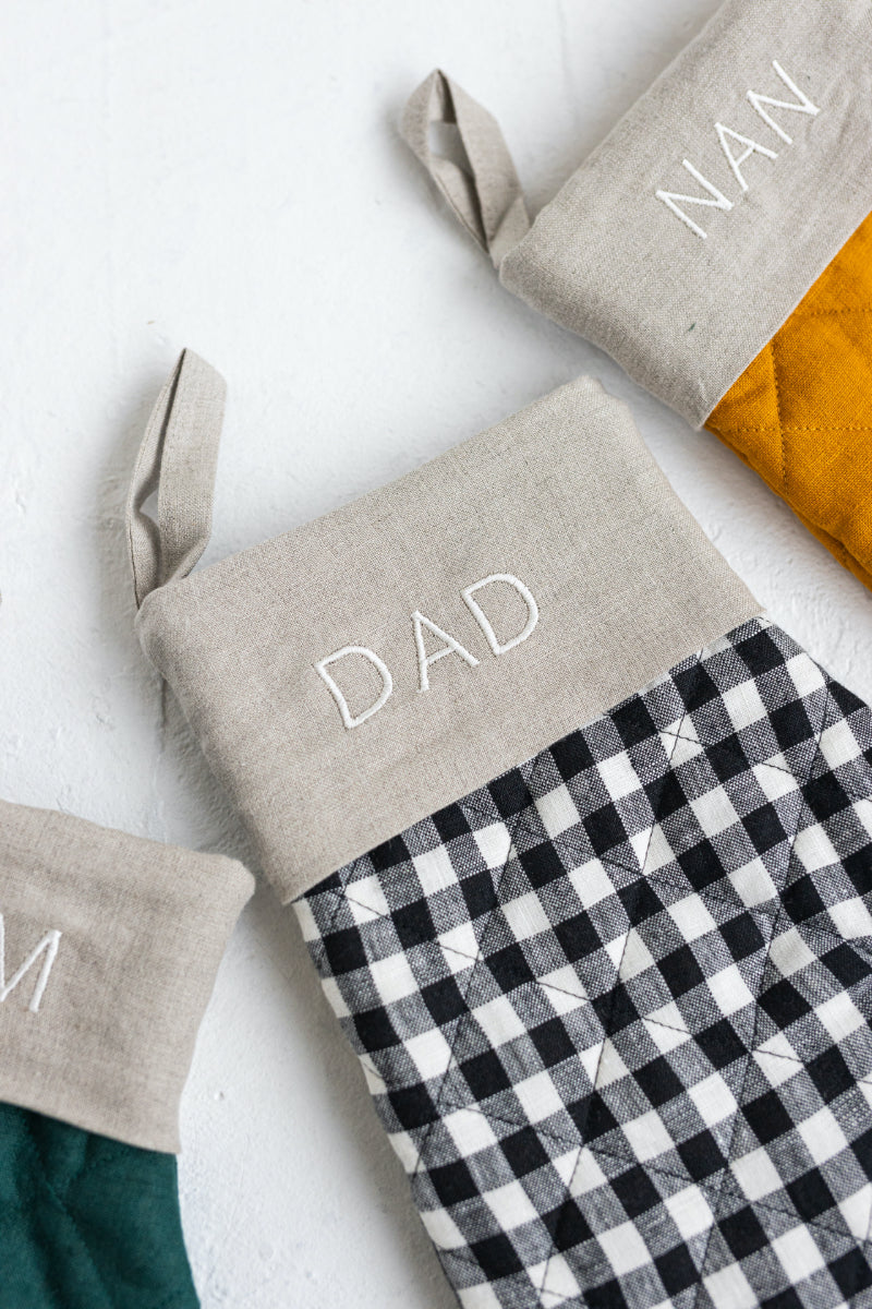 personalized oven mitt