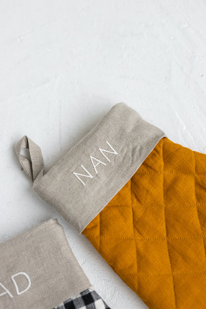 personalized oven mitt