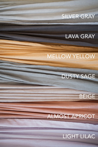 53&quot;/136 cm Width Lightweight Mellow Yellow Linen Curtain