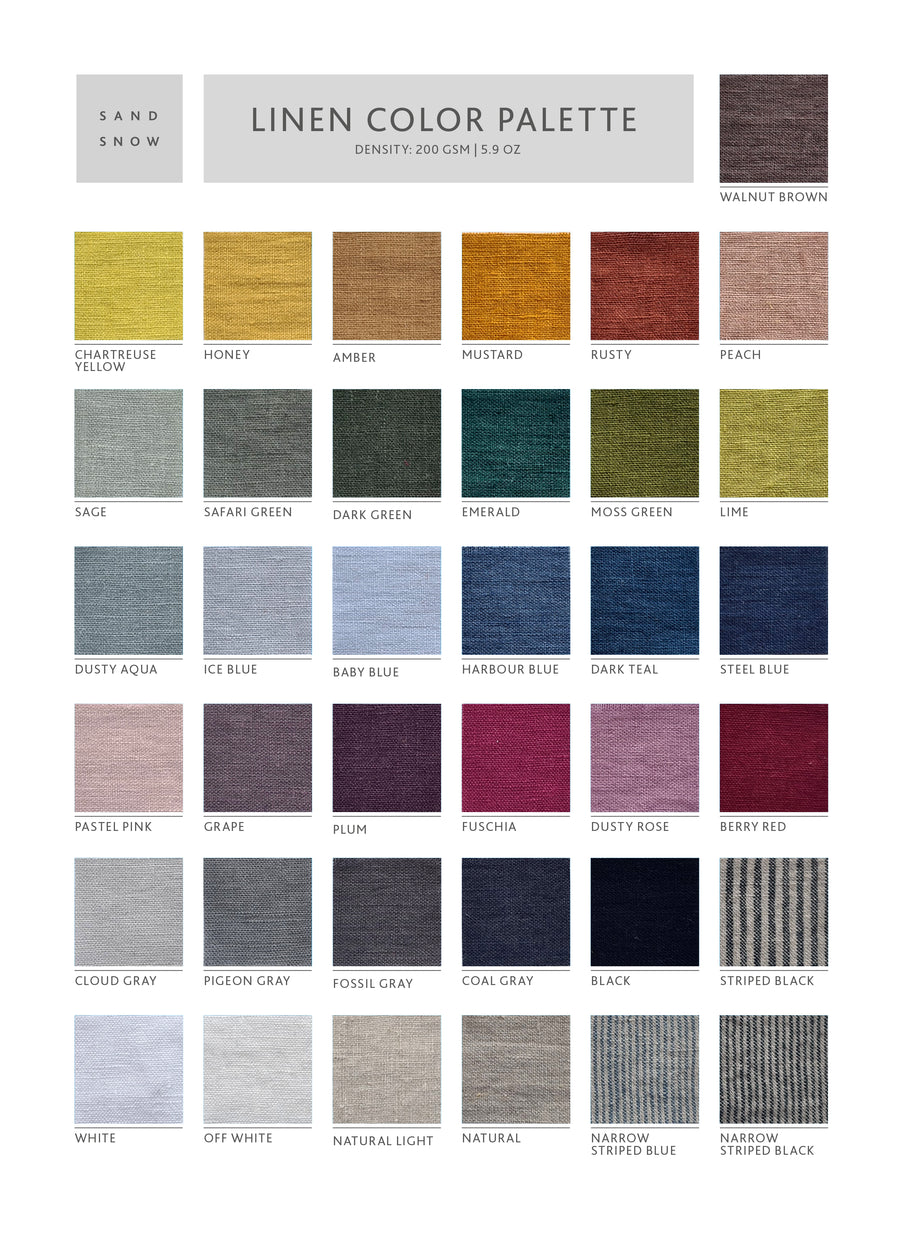 Two-sided Emerald Linen Couch Mat