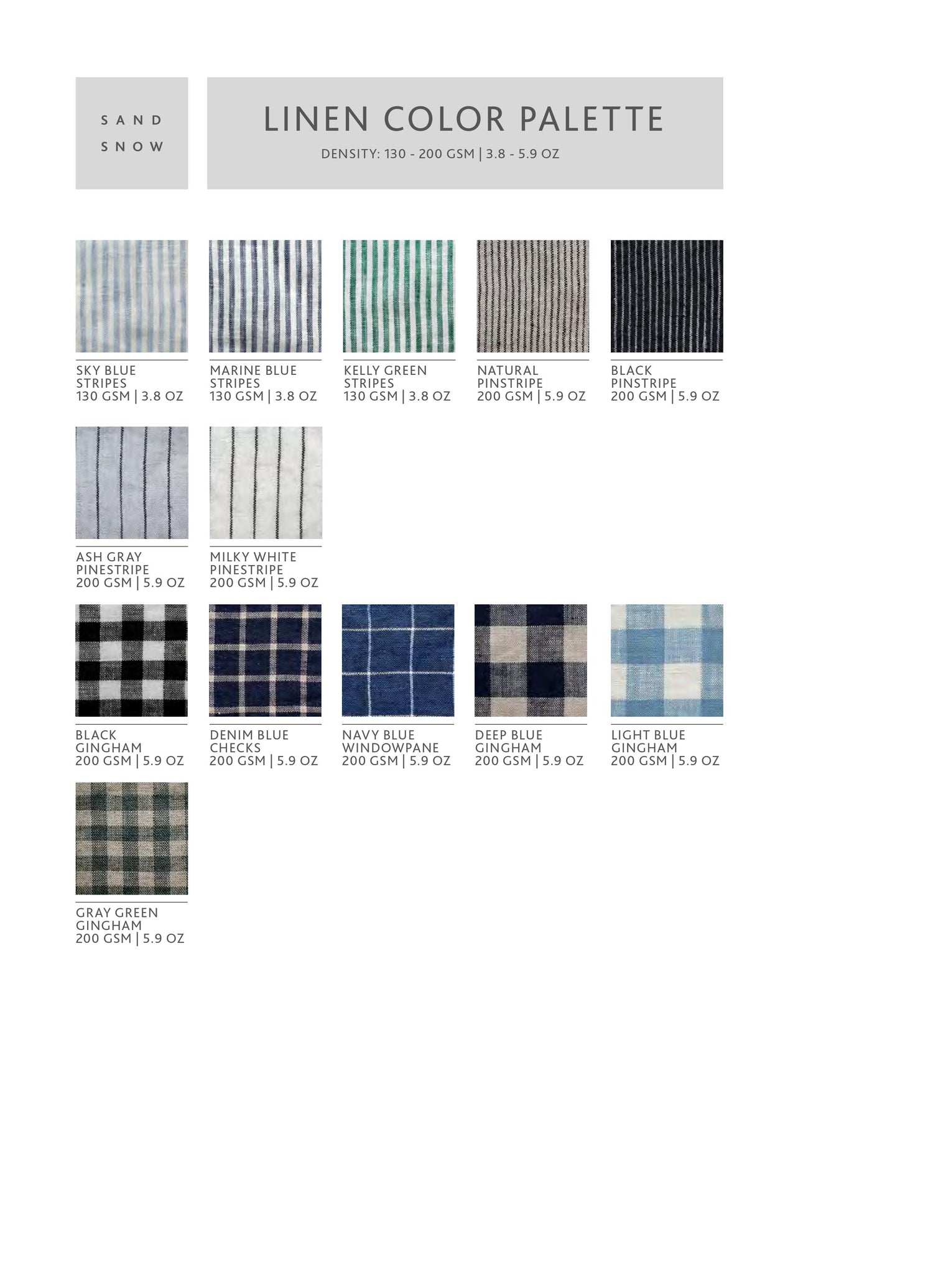 linen colors palette
