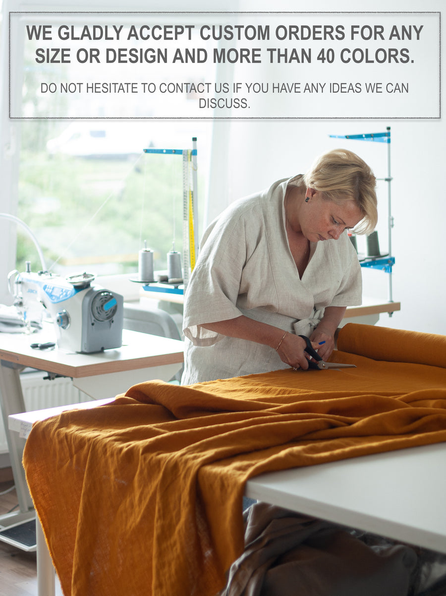 Mustard Linen Tablecloth