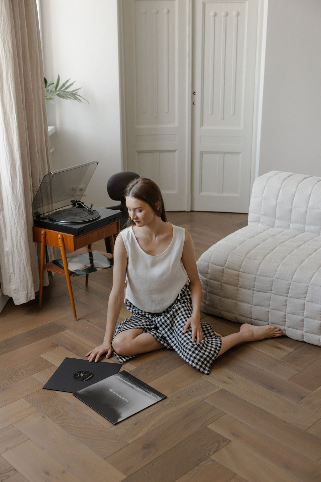 Linen Culotte Skirt Pants