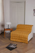 quilted linen couch cover