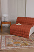 quilted linen lounge slipcover
