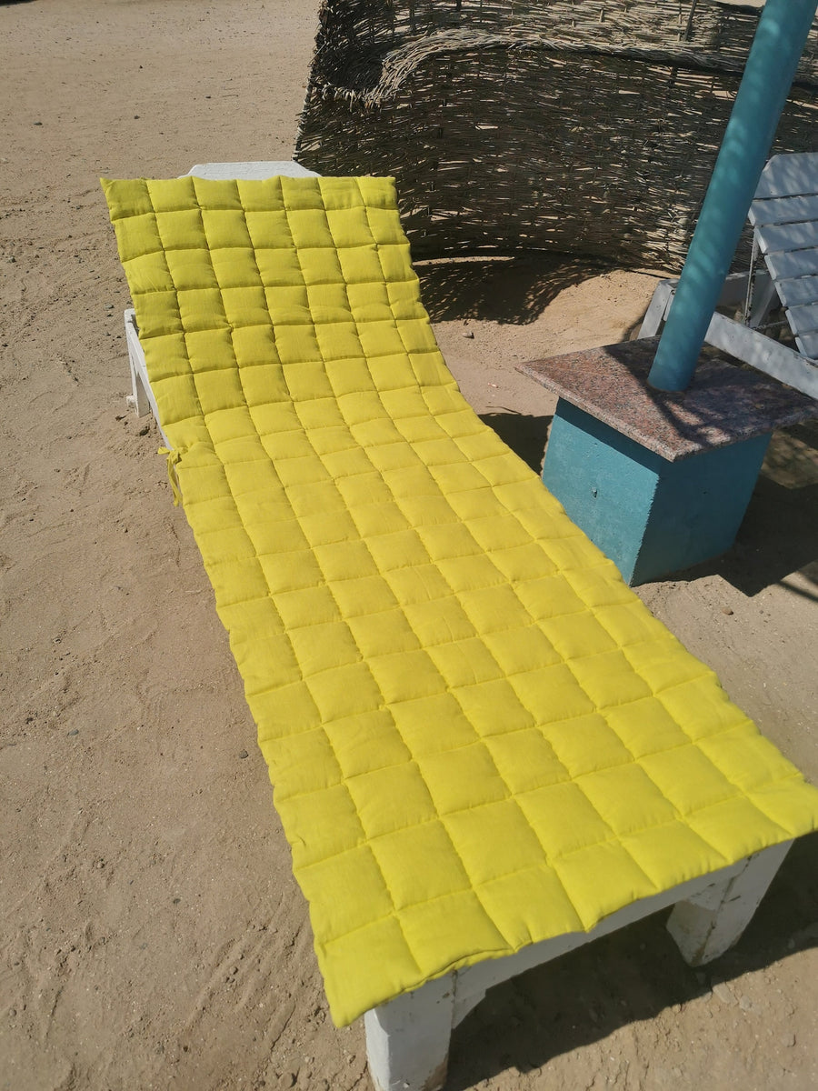 portable linen beach mat