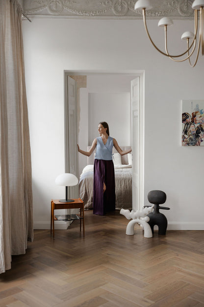 Wide Linen Palazzo Pants