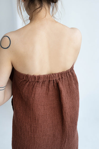 linen sauna wrap towel