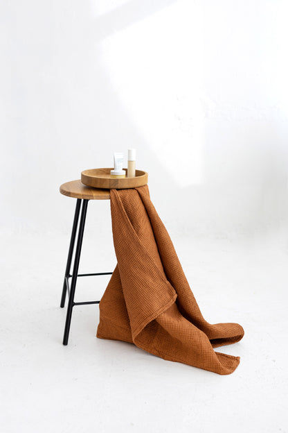 linen waffle towel