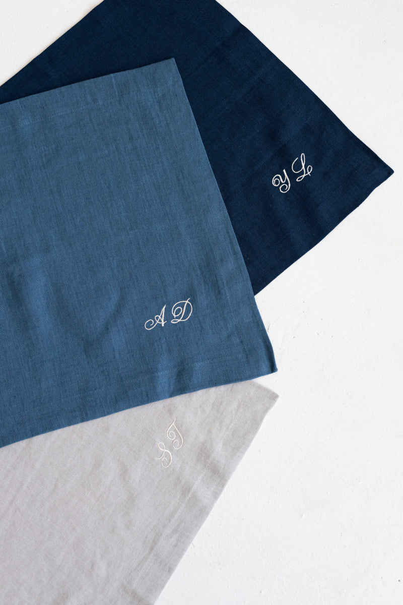 embroidered linen napkins