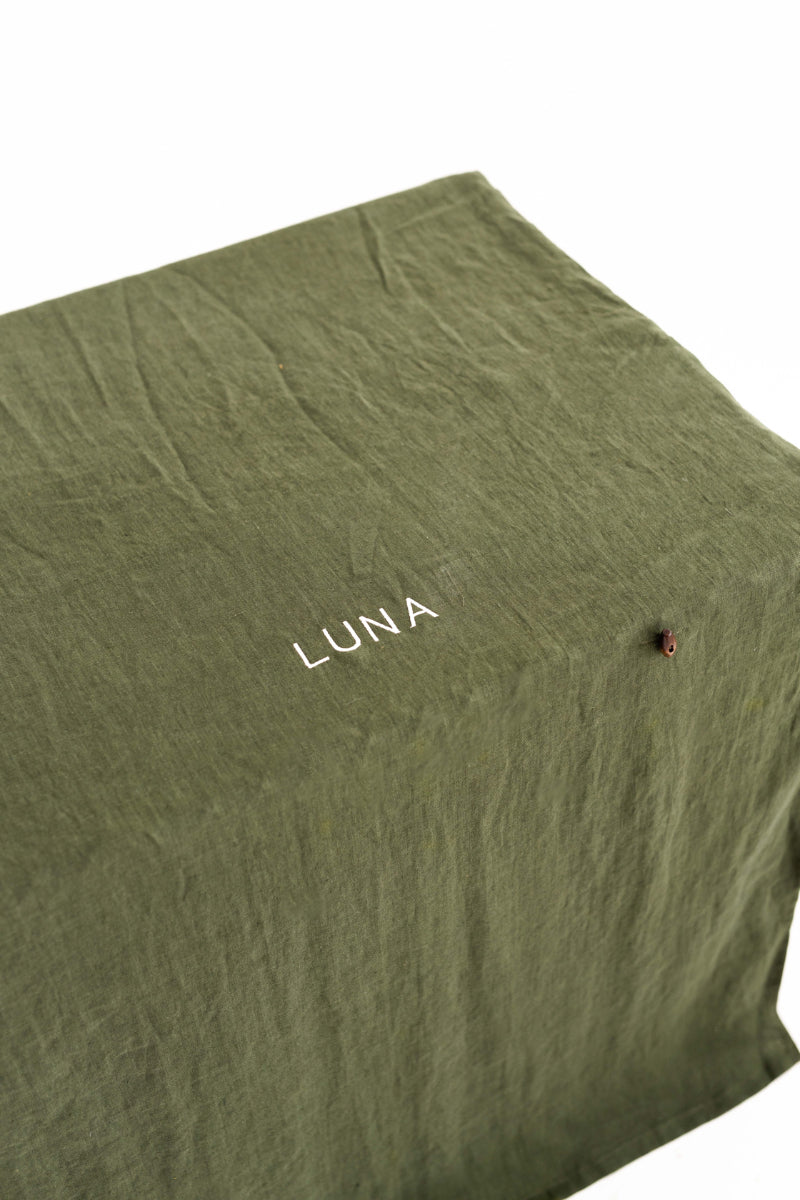 linen dog crate cover