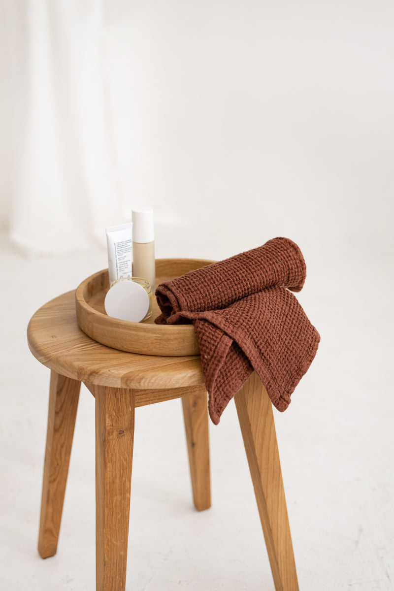 linen face towel