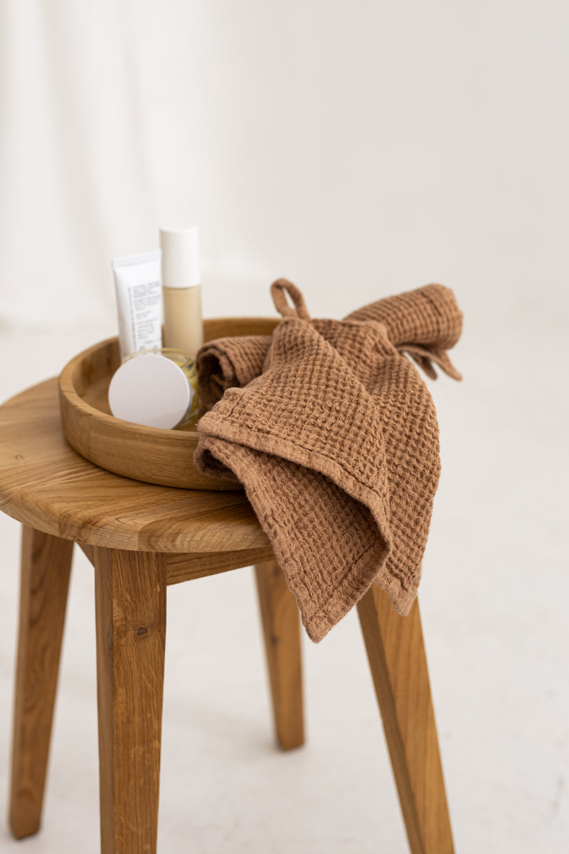 linen face towel