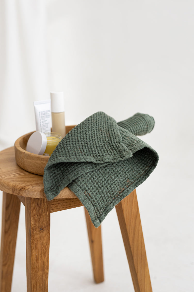 linen face towel