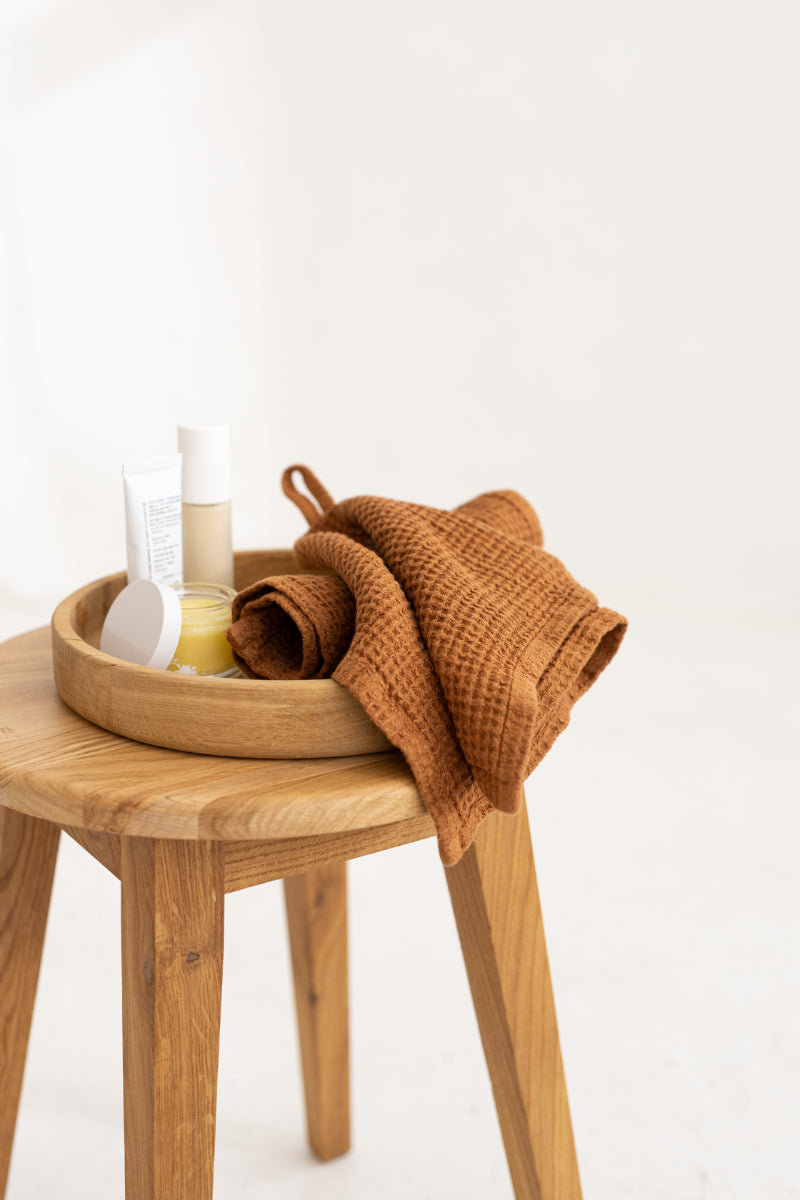 linen face towel