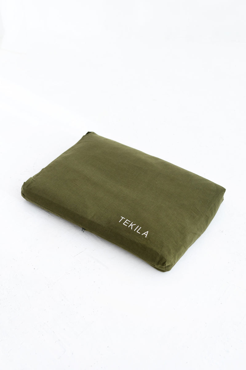 Personalized Linen Dog Bed Cover
