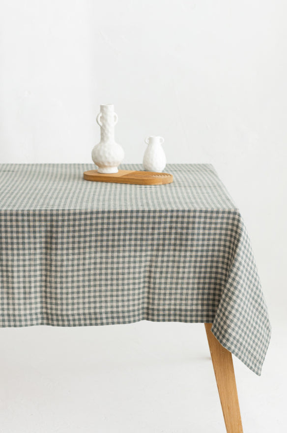 gray green gingham