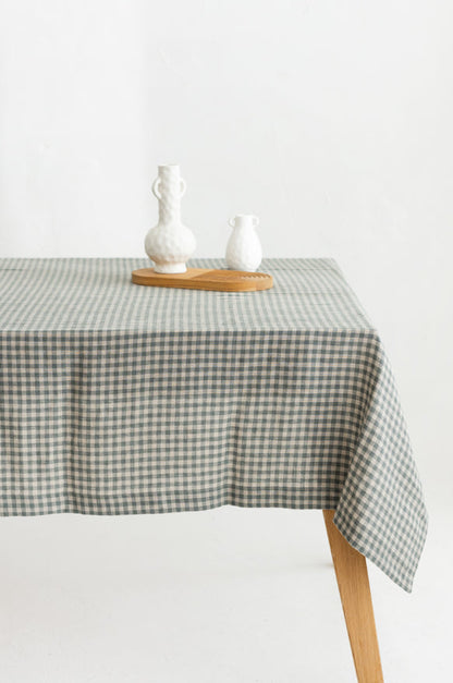 gray green gingham