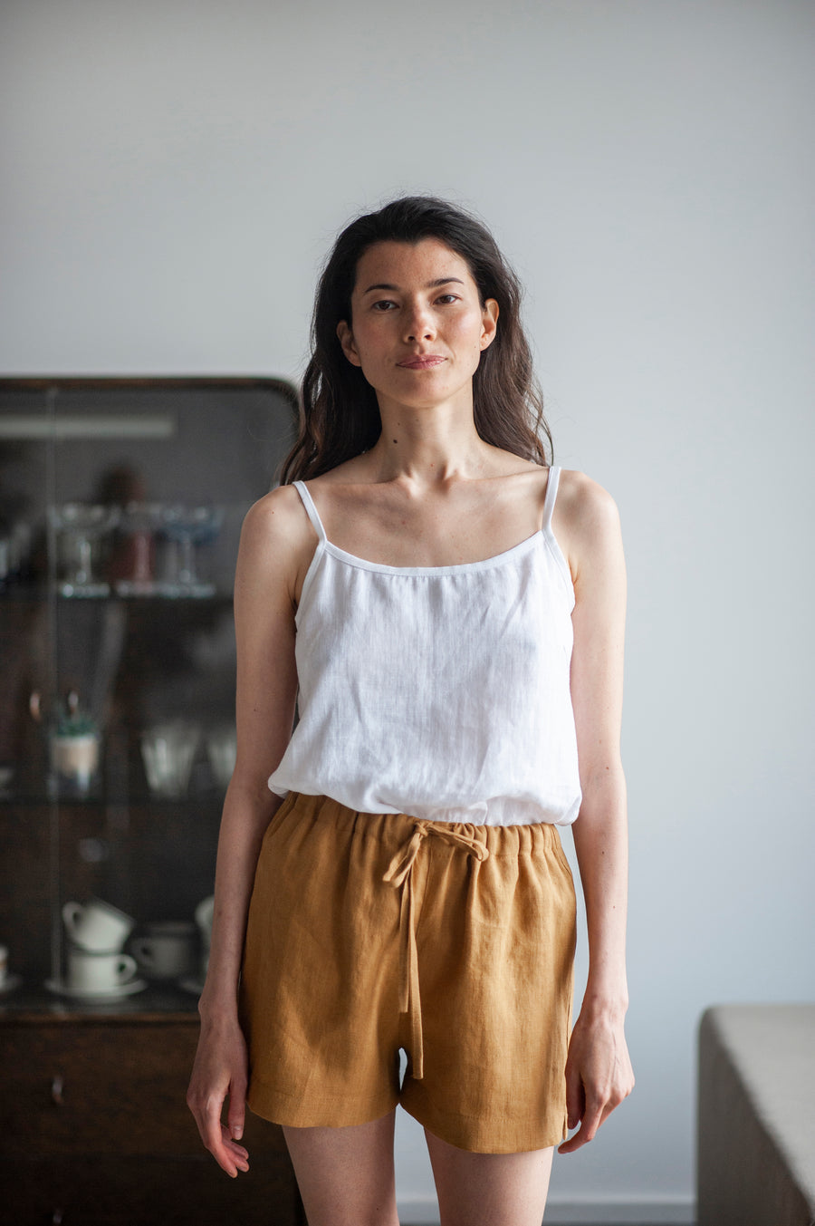 linen shorts