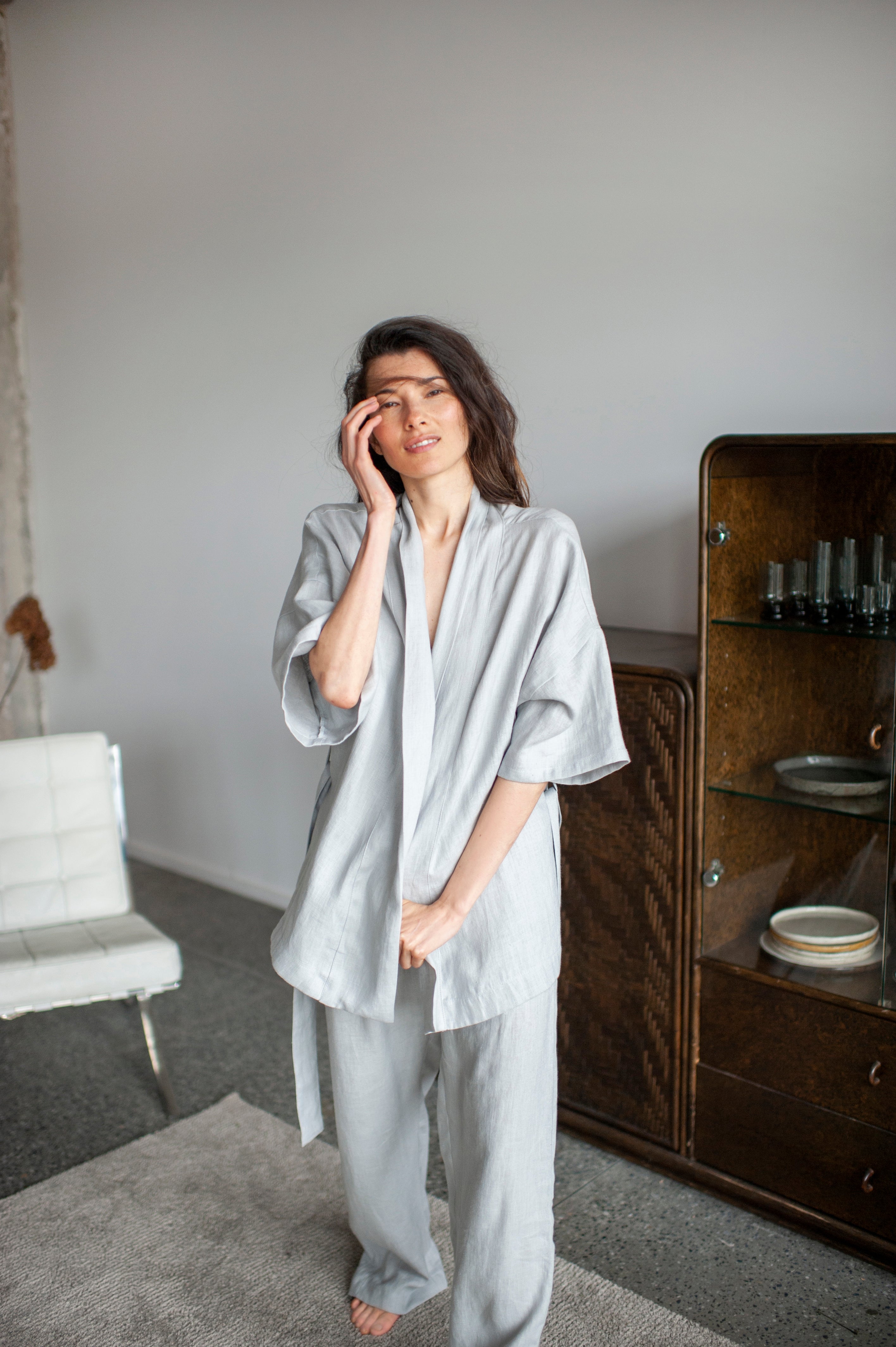 linen loungewear set