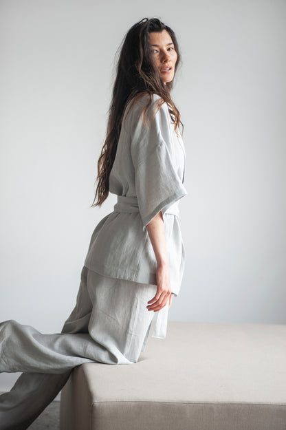 linen loungewear set