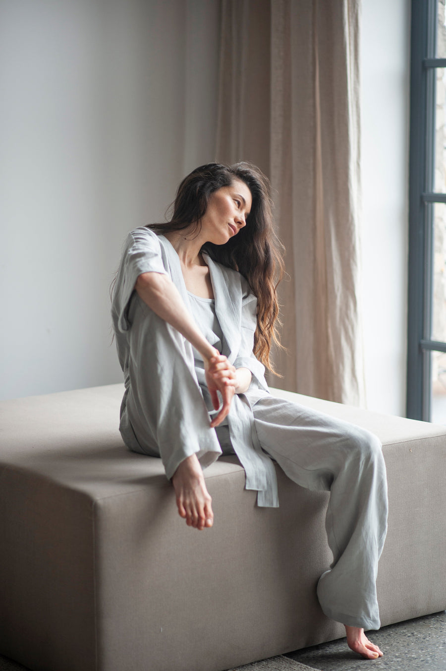 linen loungewear set