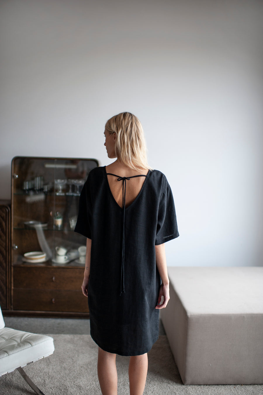 Black Linen Dress