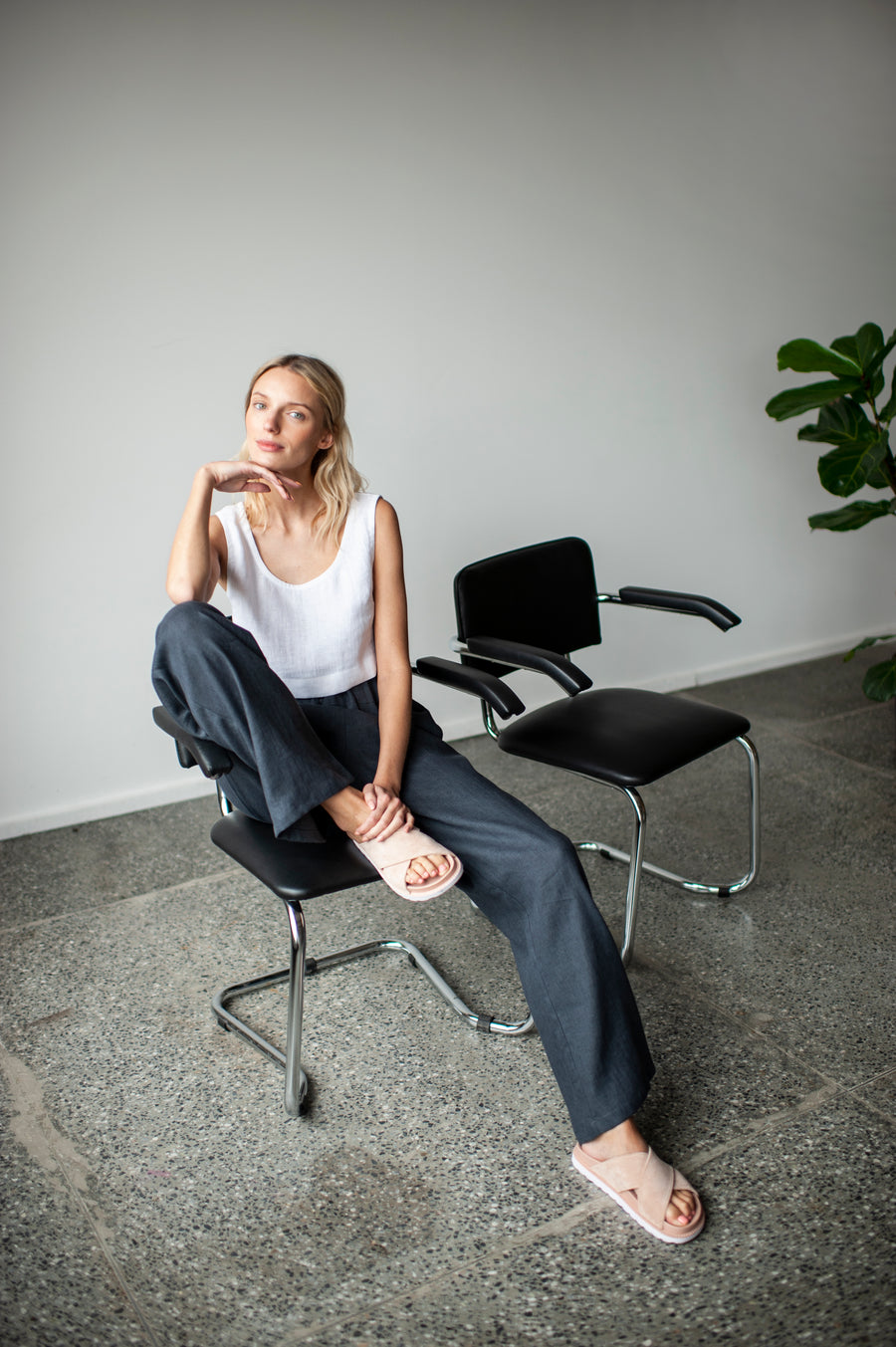 wide linen pants