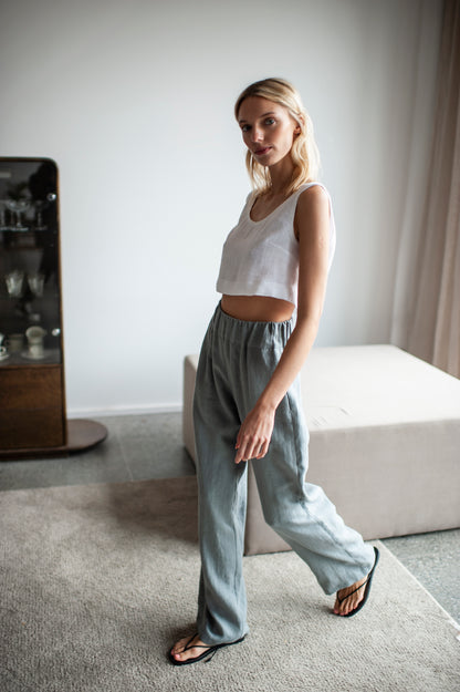 wide linen pants