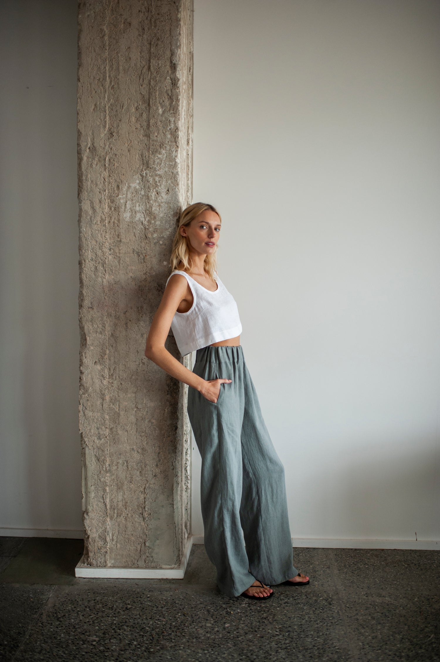 wide linen pants