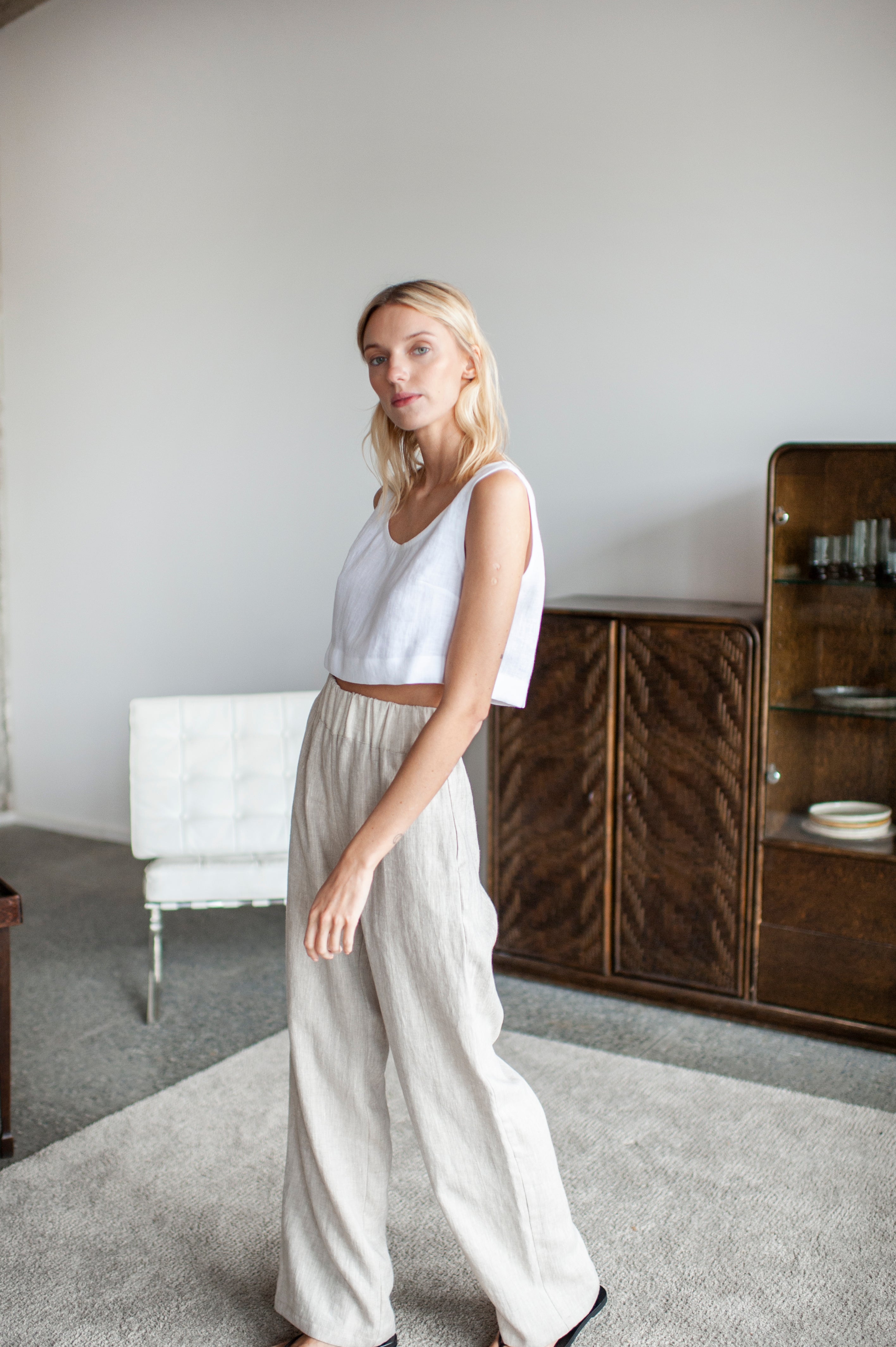 wide linen pants